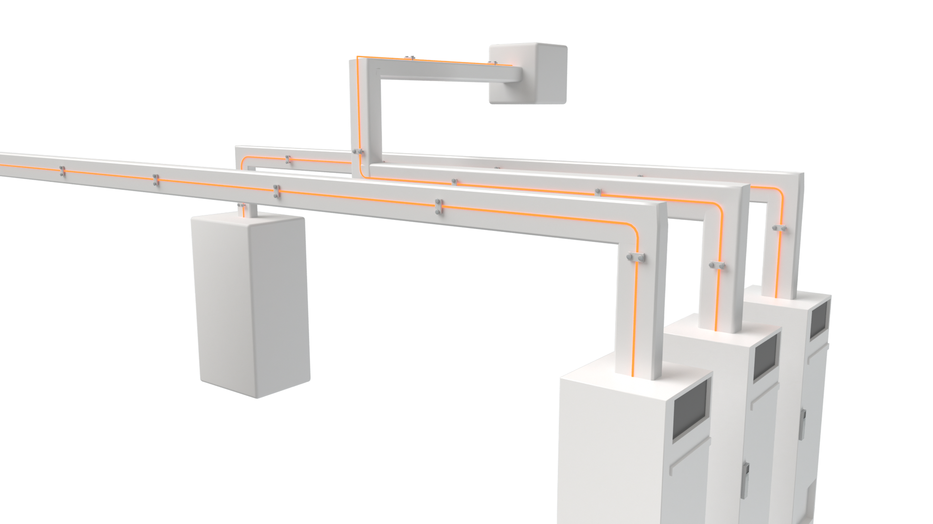 Busbar ve bara kanalı sıcaklık izleme